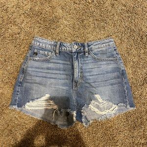 Kancan high rise denim shorts